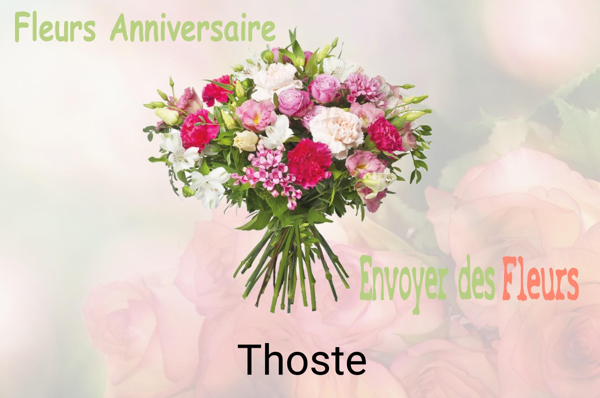 Bouquet de fleurs d’anniversaire livré à Thoste