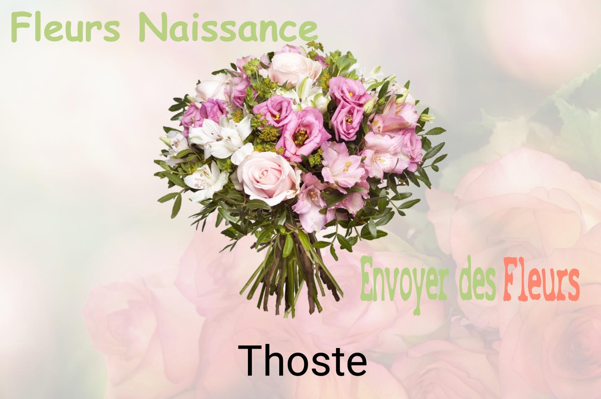 Bouquet de fleurs de naissance livré à Thoste
