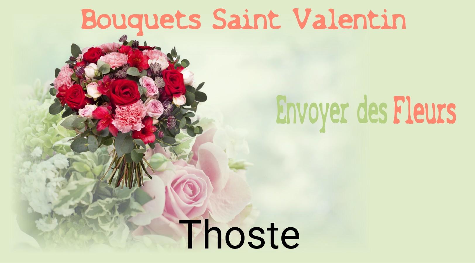 Roses de Saint-Valentin livrées à Thoste